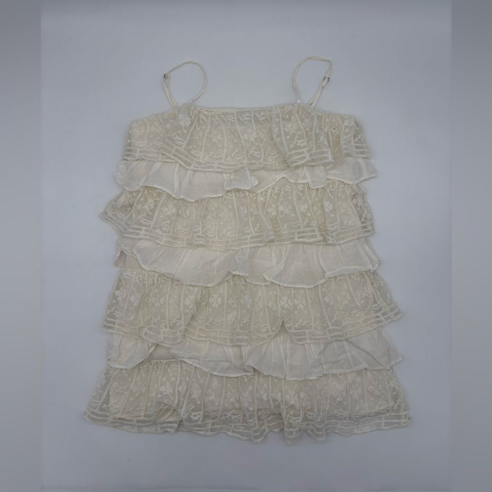 Zara Ruffled Lace Dress - Picture 4 of 8